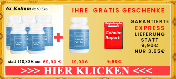 Bringen Sie mir Kalium Vital Ihren Energiestoffwechsel wieder in Schwung!