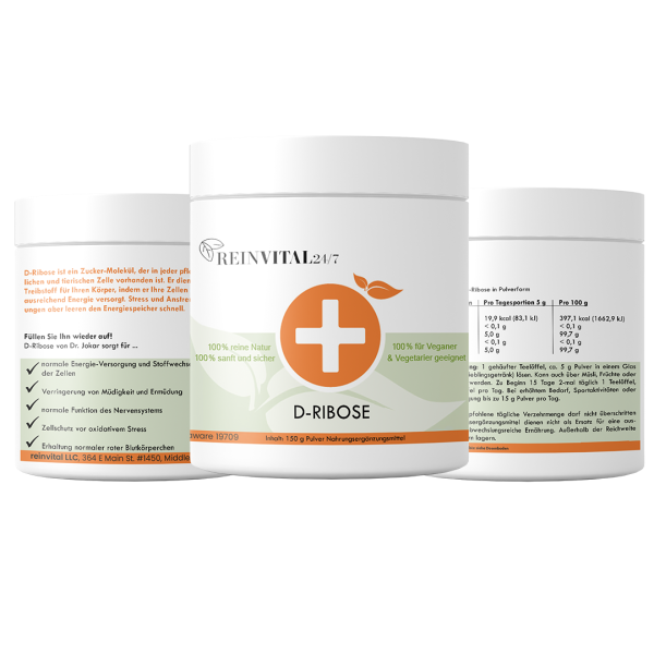 D-Ribose 5x150g + 150g GRATIS!